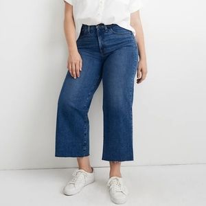Madewell Slim Wide Leg Crop jeans NWT 37
